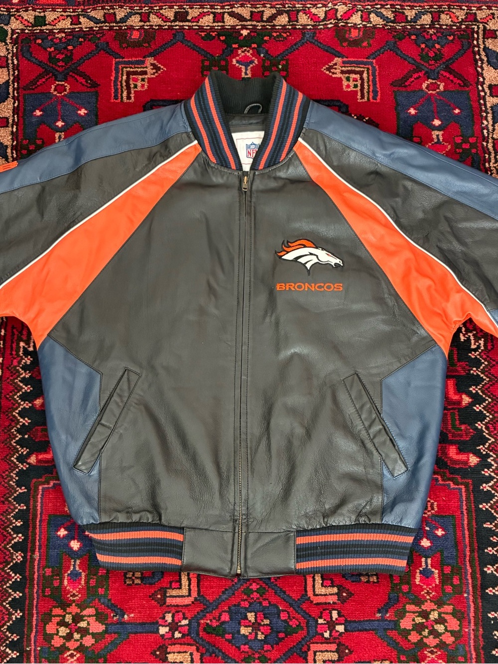Vintage NFL Denver Broncos Leather Jacket
